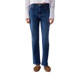 Jeans donna straight a vita alta