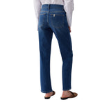 Jeans donna straight a vita alta