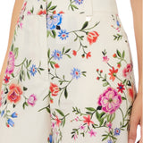 Pantaloni donna straight a fiori