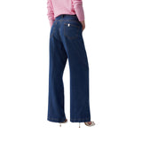 Jeans donna flare a vita alta