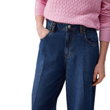 Jeans donna flare a vita alta