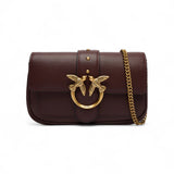 Borsa donna pochette a tracolla piccola Love Bag in pelle