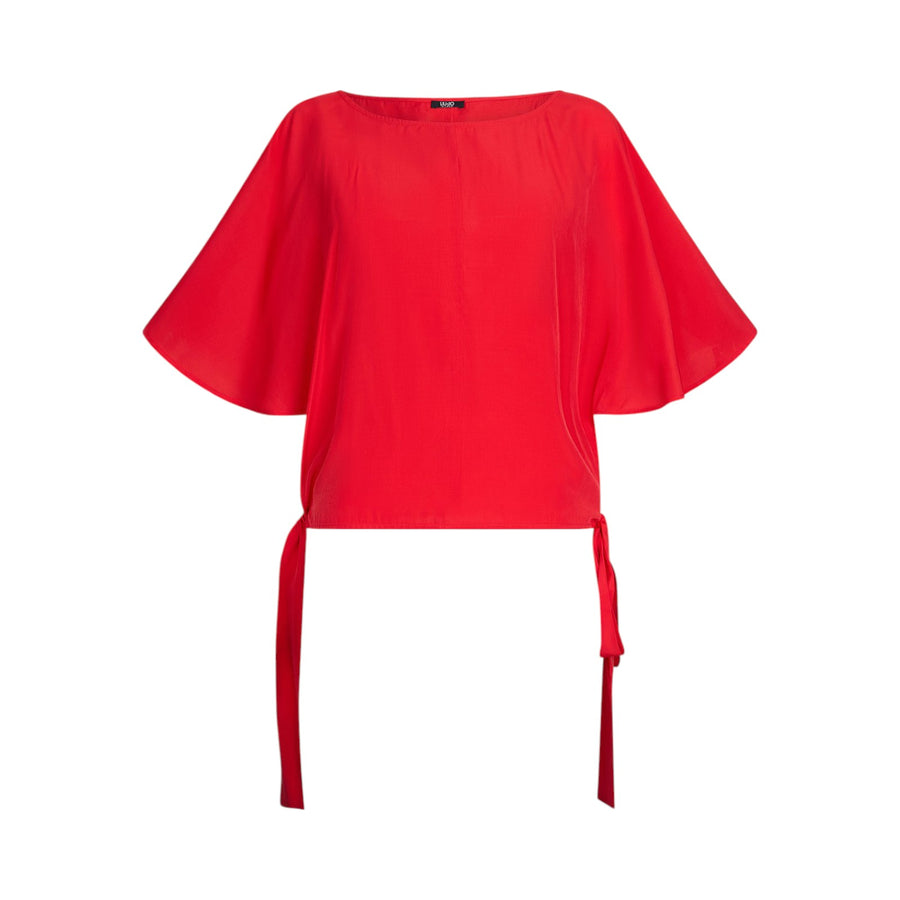 Blusa donna con fiocchi