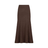 Gonna donna midi in maglia con paillettes