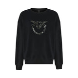 Felpa donna Pinko con logo Love Birds gioiello