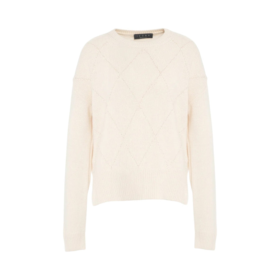 Maglia donna over con paillettes