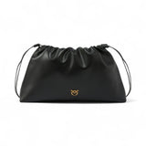 Borsa donna Clutch a spalla grande in pelle con logo Love Birds