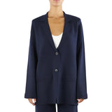 Giacca donna in maglia con bottoni gioiello