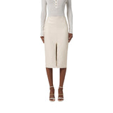 Gonna donna con texture stampa cocco