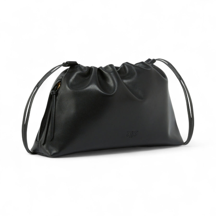 Borsa donna Clutch a spalla grande in pelle con logo Love Birds