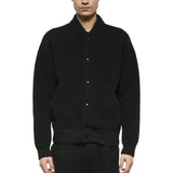 Bomber uomo in lana bouclè