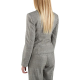 Blazer corto monopetto a quadri