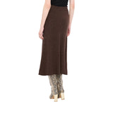 Gonna donna midi in maglia con paillettes