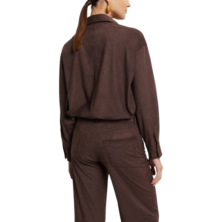 Camicia donna con fondo arrotondato