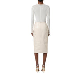 Gonna donna con texture stampa cocco