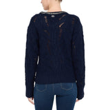 Maglia donna traforata con pietre gioiello