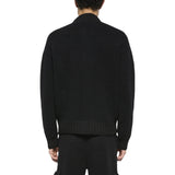 Bomber uomo in lana bouclè