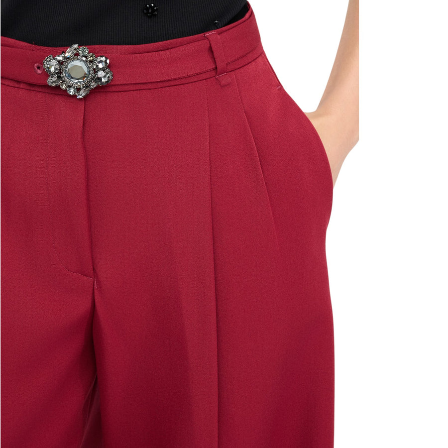 Pantaloni donna palazzo con cintura
