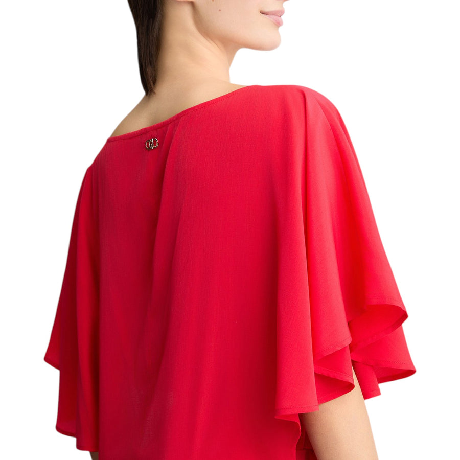 Blusa donna con fiocchi