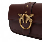 Borsa donna pochette a tracolla piccola Love Bag in pelle