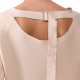 Felpa donna in maglia con cut-out