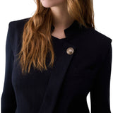 Blazer donna con maniche in maglia