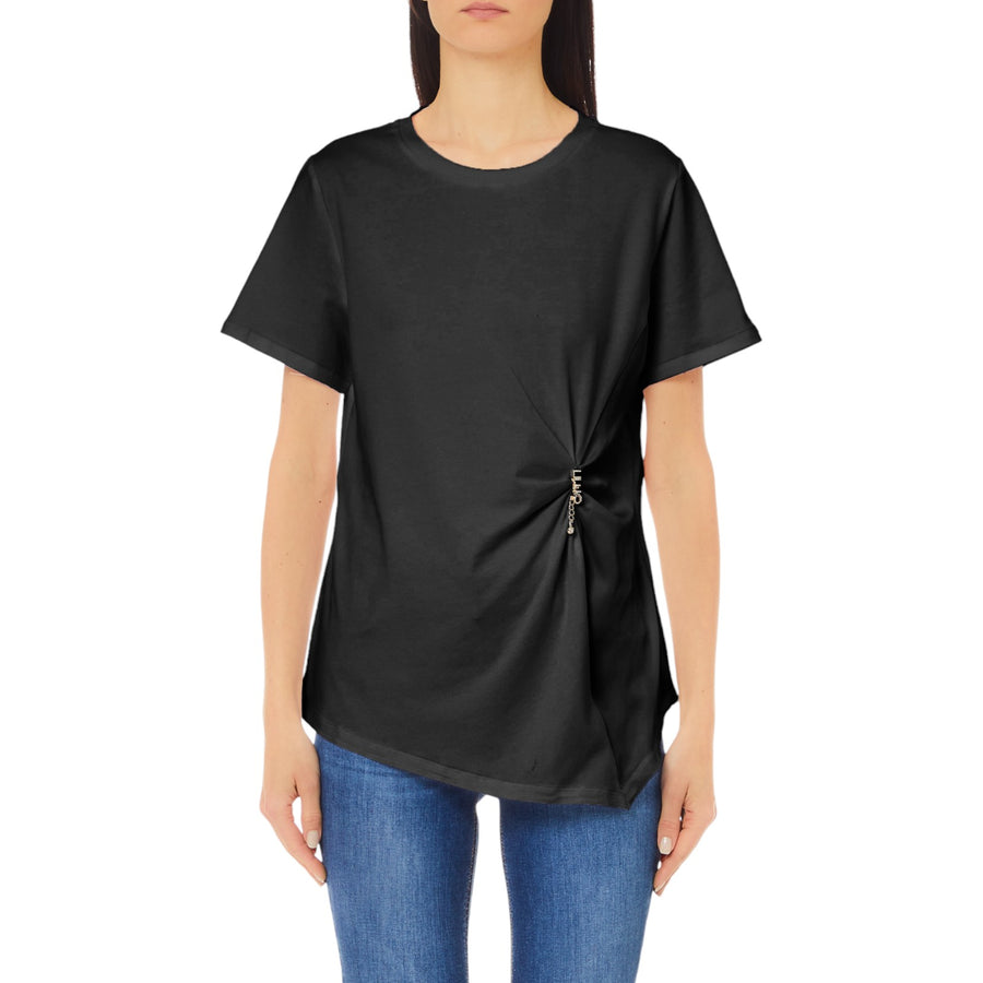 T-shirt donna con arriccio