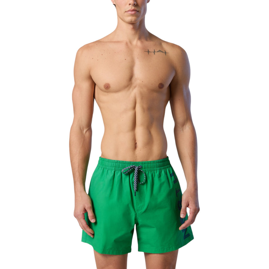 Boxer mare uomo con stampa verticale