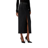 Gonna donna longuette aderente con spacco