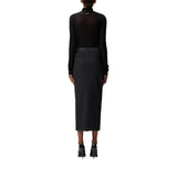 Gonna donna longuette aderente con spacco