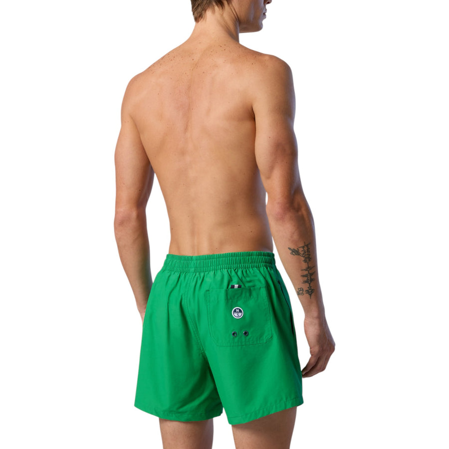 Boxer mare uomo con stampa verticale