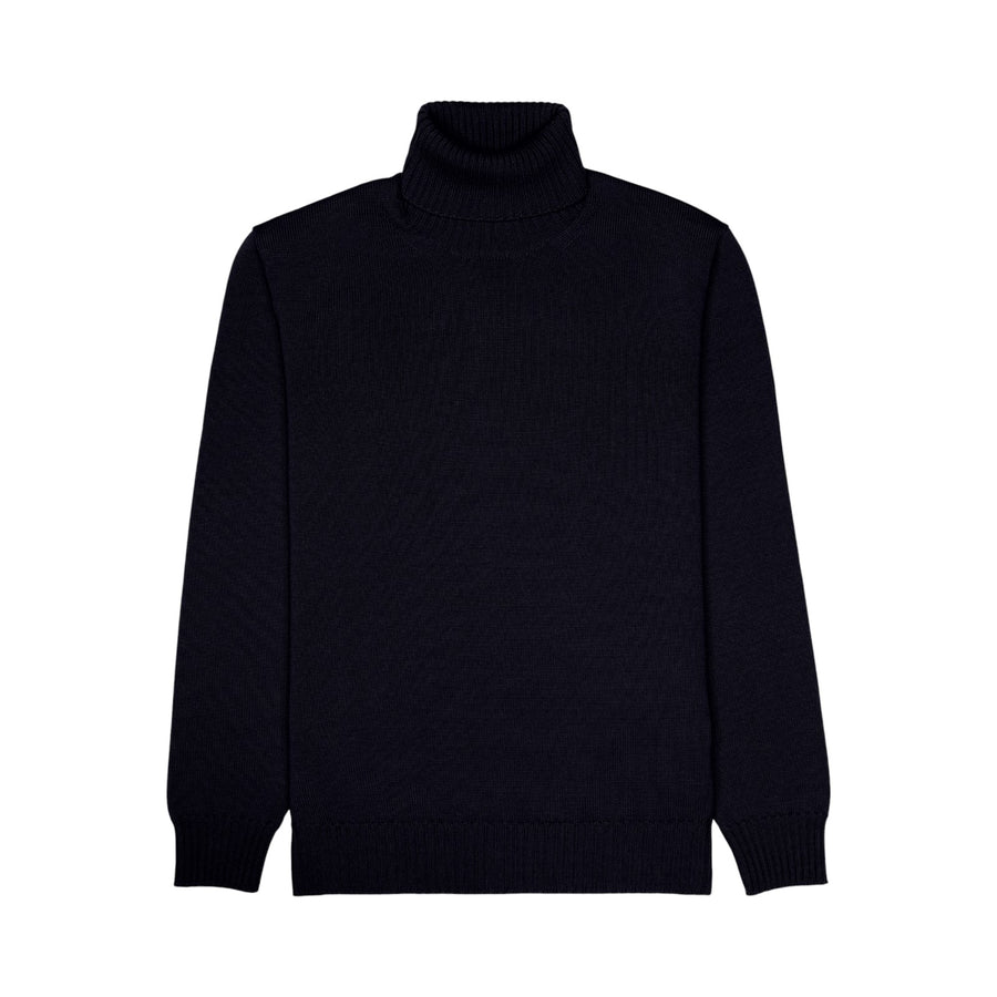 Maglia Dolcevita Merino Rasata