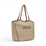 Borsa donna  tote grande in rafia