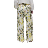 Pantaloni donna in raso stampato