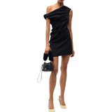 Abito Donna mini aderente con drappeggi