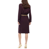 Abito donna midi chemisier con maxi tasche