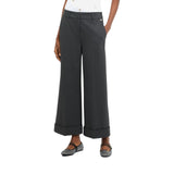 Pantaloni donna cropped con piega