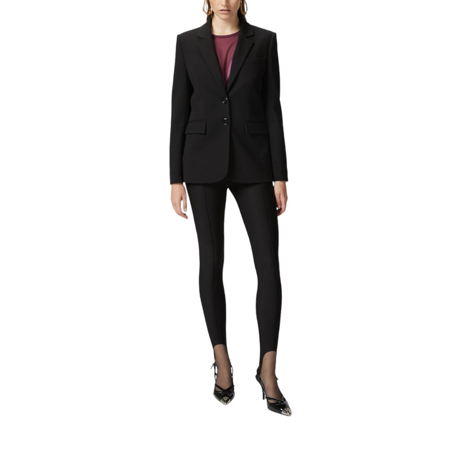 Blazer donna monopetto con spalle costruite