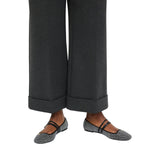Pantaloni donna cropped con piega