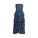 Abito donna midi asimmetrico