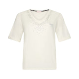 T-shirt donna con strass