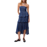 Abito donna midi asimmetrico