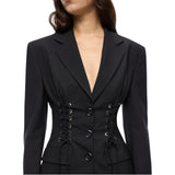 Giacca donna aderente con design bustier