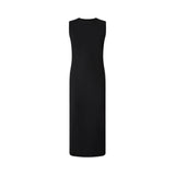 Abito donna midi aderente con stringhe