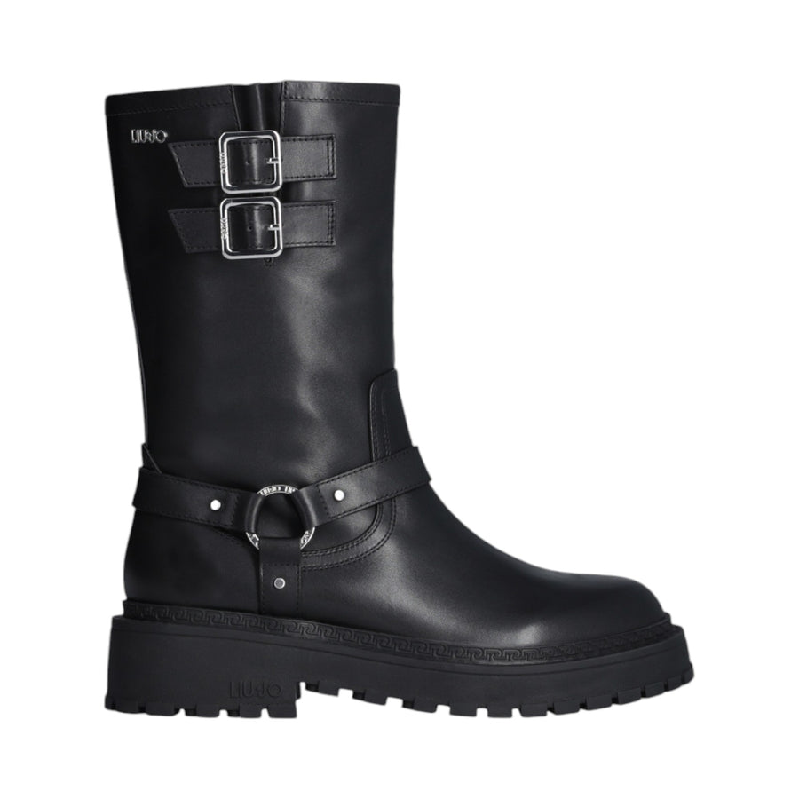 Biker donna boots in pelle