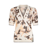 Polo donna in maglia punzonata
