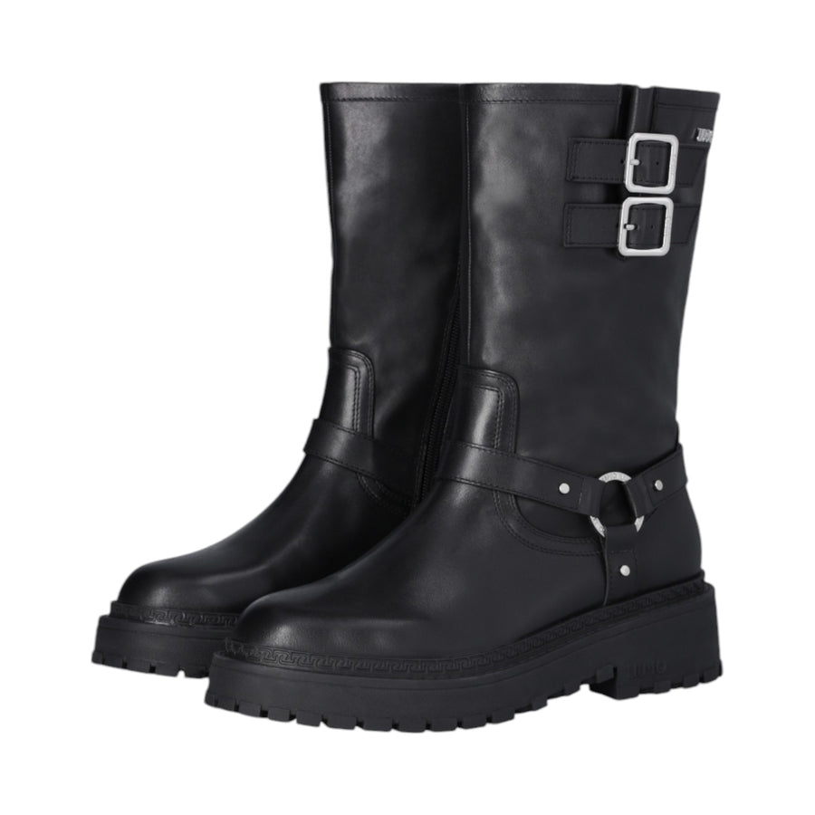 Biker donna boots in pelle