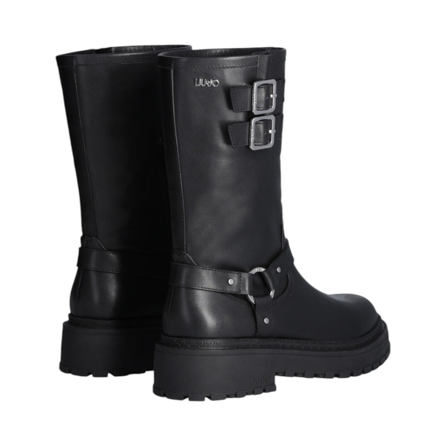 Biker donna boots in pelle