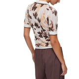 Polo donna in maglia punzonata