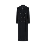 Cappotto Donna lungo doppiopetto in misto lana